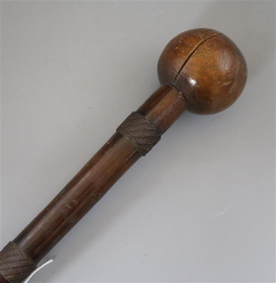 A Zulu knobkerrie length 84cm